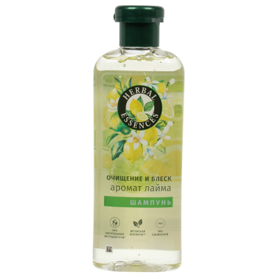 Изображение товара Шампунь для волос Herbal Essences Очищение и блеск с ароматом лайма 350 мл