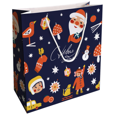 Изображение товара Подарочный пакет Be Smart Childhood синий 32х32 см яркая печать