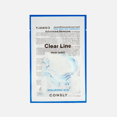 Изображение товара Маска тканевая для лица Consly Clear line Глубокое увлажнение с гиалуроновой кислотой 25 мл