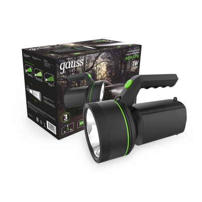 Изображение товара Фонарь Gauss GFL601 прожекторный 7W 200lm Li-ion аккумулятор