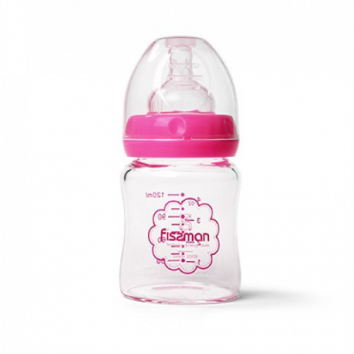 Изображение товара Бутылочка для кормления Fissman 9166 120 мл из стекла голубая