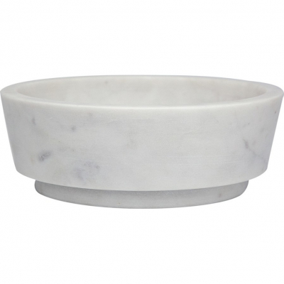 Изображение товара Классическая чаша Glasar из белого мрамора 18х18х7 см для декора и сервировки
