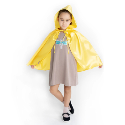 Изображение товара Накидка Larisol Kids атласная детская желтая Р.50