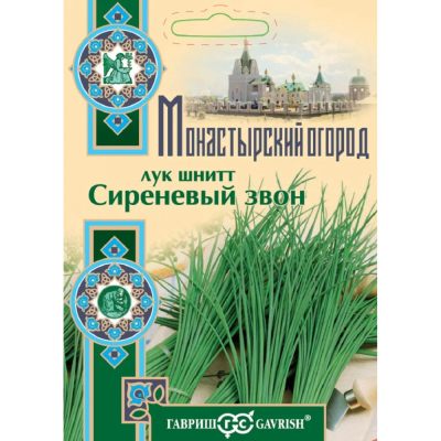 Изображение товара Семена Гавриш Лук шнитт Сиреневый звон 0,005 г серия Монастырский огород (больш. пак.)