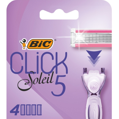 Изображение товара Кассеты сменные для бритья BIC Click Soleil 5 лезвий, женские, 4 шт