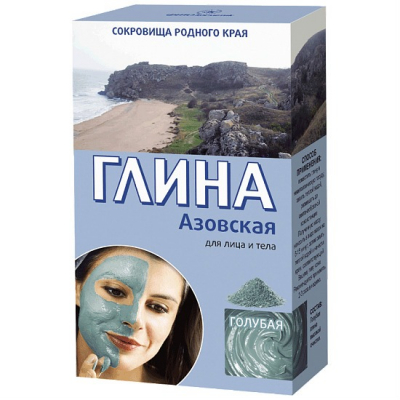 Изображение товара Глина голубая Азовская фитокосметик 100 г для лица и тела натуральное средство Изображение товара Глина голубая Азовская фитокосметик 100 г для лица и тела натуральное средство