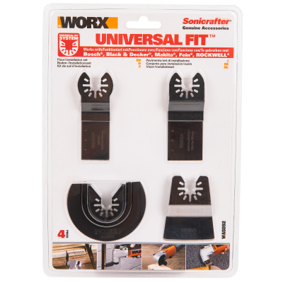 Изображение товара Набор насадок для реноватора Worx 4 шт Изображение товара Набор насадок для реноватора Worx 4 шт