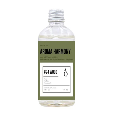 Изображение товара Ароматический диффузор Aroma Harmony 24 Wood 100 мл с ароматами амбры и лаванды Изображение товара Ароматический диффузор Aroma Harmony 24 Wood 100 мл с ароматами амбры и лаванды