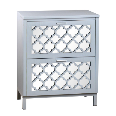 Изображение товара Тумба Glasar с 2 дверцами серого цвета 57х36х69 см для дома и офиса