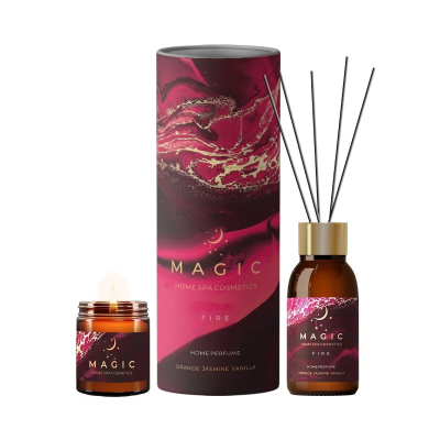 Изображение товара Арома набор ритуал для интерьера Magic 5 Elements Fire полностью с ароматической свечой и диффузоро