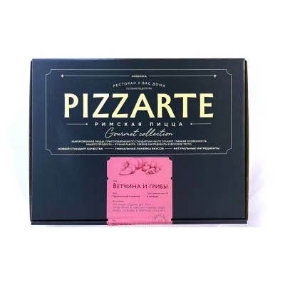 Изображение товара Пицца Pizzarte римская, ветчина и грибы 390 г