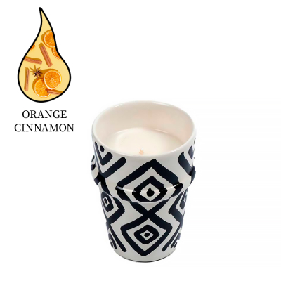 Изображение товара Аромасвеча Nour Bougie Lozana Orange Cinnamon 475 г - ручная ароматическая свеча из Марокко