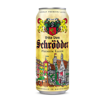 Изображение товара Пиво светлое фильтрованное Otto von Schrodder Premium Lager 0,5 л
