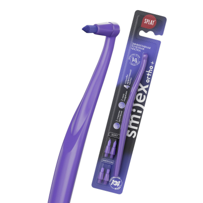 Изображение товара Мягкая монопучковая зубная щетка Splat со сменными головками для труднодоступных участков