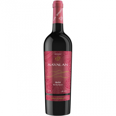 Изображение товара Вино красное сухое "Savalan" Merlot Reserve Dry 0,75 л