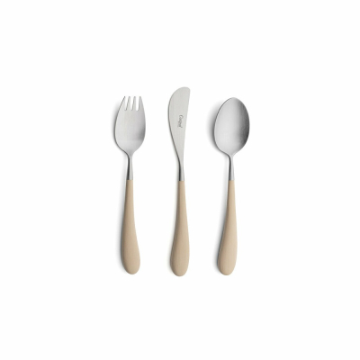 Изображение товара Набор столовых приборов Cutipol Alice ivory детский 3 предмета