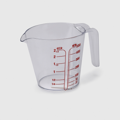 Изображение товара Мерный пластиковый кувшин Sun Plastik Neon 500 мл прозрачный