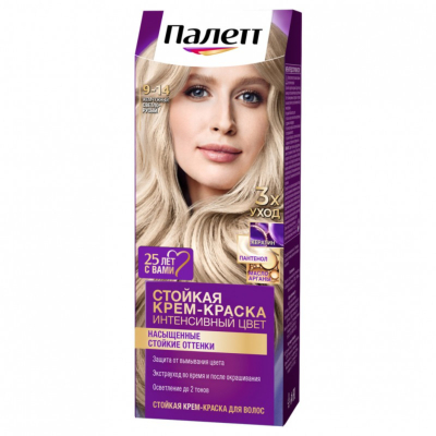 Изображение товара Крем-краска для волос Палетт Интенсивный цвет 9-14 Жемчужный светло-русый, 50 мл