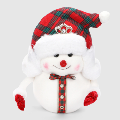 Изображение товара Декоративная фигура James arts снеговик в красной шапке 25х14х32 см