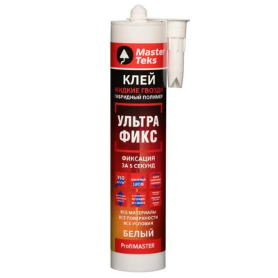 Изображение товара Гибридный клей MasterTeks PM жг 350 кг/м2 белый 290 г