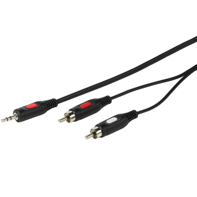 Изображение товара Кабель Vivanco 46030 3,5 mm Jack - 2RCA для аудио устройств 1,5 м