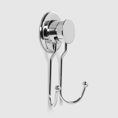 Изображение товара Двойной вакуумный крючок Suntel хром универсальный 12 см