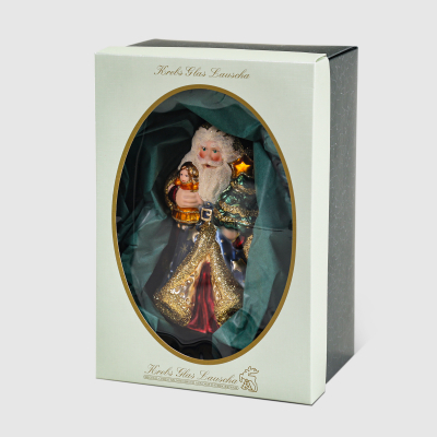 Изображение товара Фигурка Krebs int Дед Мороз KGL78531 - елочная игрушка из стекла для новогодней елки