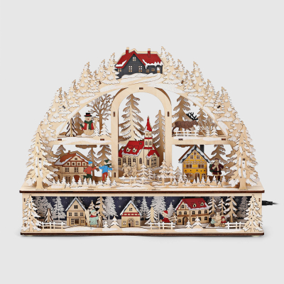 Изображение товара Новогодний декоративный подсвечник Chuangying craft LED 45х10х35 см