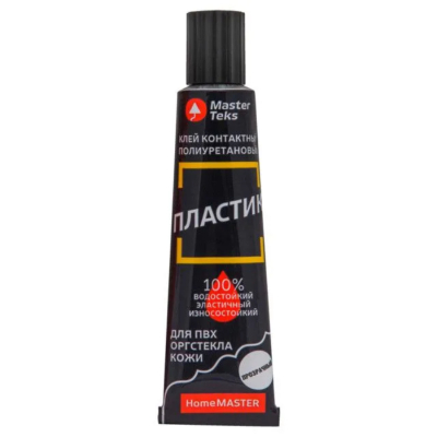 Изображение товара Полиуретановый прозрачный контактный клей MasterTeks HM 40 г для пластика