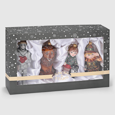 Изображение товара Набор ёлочных игрушек Snow and Stars Волшебник Оз 4 шт праздничные украшения