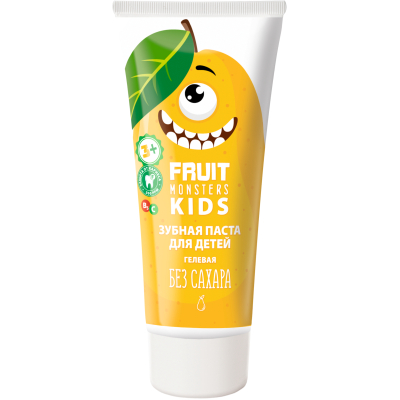 Изображение товара Детская зубная паста Фрутомонстры дюшес 60 г для ухода за зубами ребенка