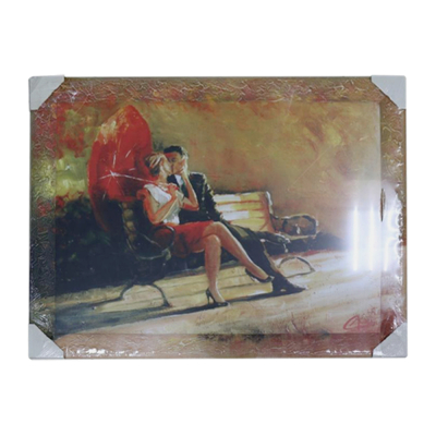 Изображение товара Репродукция картины Декарт 60x80 см в оранжевых и красных тонах