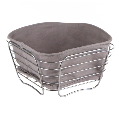 Изображение товара Хлебница Kesper 21х21 см металлическая с текстильными элементами Изображение товара Хлебница Kesper 21х21 см металлическая с текстильными элементами