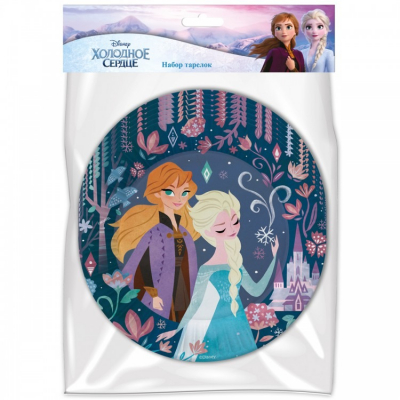 Изображение товара Бумажные тарелки Frozen 18 см 6 шт в ассортименте для праздников Изображение товара Бумажные тарелки Frozen 18 см 6 шт в ассортименте для праздников