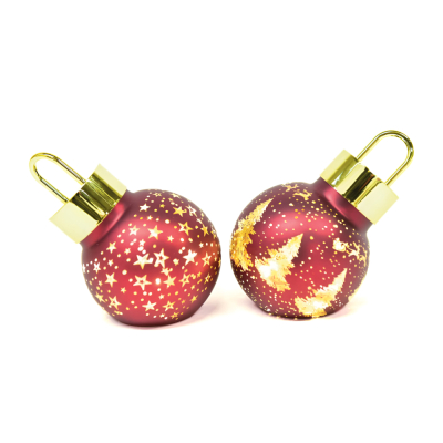 Изображение товара Новогодний шар Mercury NY с подсветкой Красный 16х10х12,5см елочные игрушки