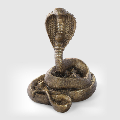 Изображение товара Кобра маленькая ТПК Полиформ бронза 18.5 см - декоративная фигура