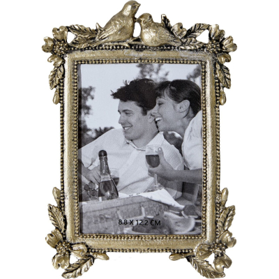 Изображение товара Фоторамка настольная Glasar с птичками 13х2х19 см