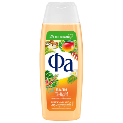 Изображение товара Крем-гель для душа Фа Ритмы острова Бали Delight 250 мл Изображение товара Крем-гель для душа Фа Ритмы острова Бали Delight 250 мл