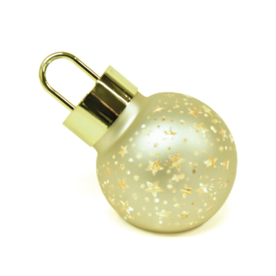 Изображение товара Новогодний шар Mercury NY золотой с подсветкой 16x10x12,5 см