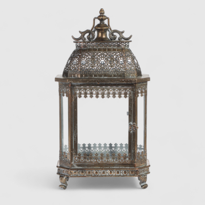 Изображение товара Декоративный фонарь French garden антик золото 27х16х50.5 см для интерьера и улицы