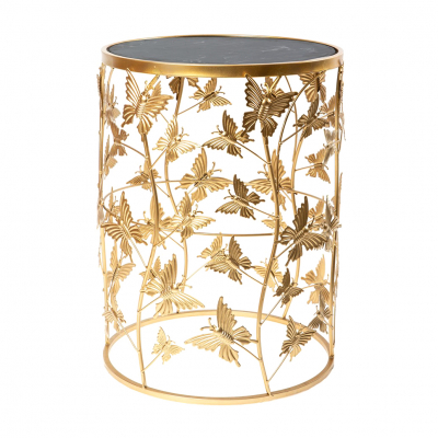 Изображение товара Столик интерьерный с черным мрамором Glasar 42x42x55 см