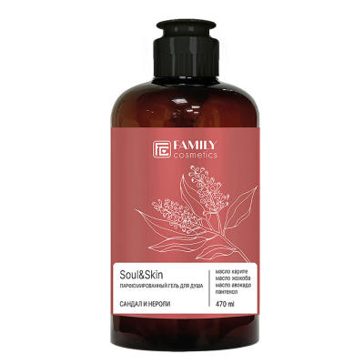 Изображение товара Парфюмированный гель для душа Сандал и Нероли 470 мл Soul&Skin