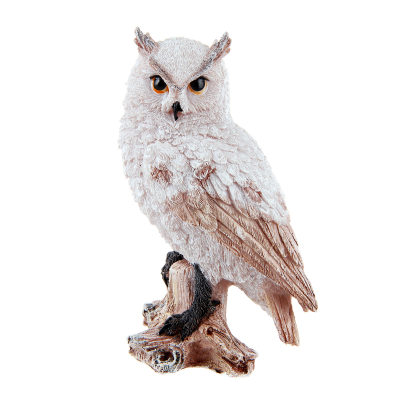 Изображение товара Сова на коряге ТПК Полиформ 17 см - декоративная фигура для новогоднего декора