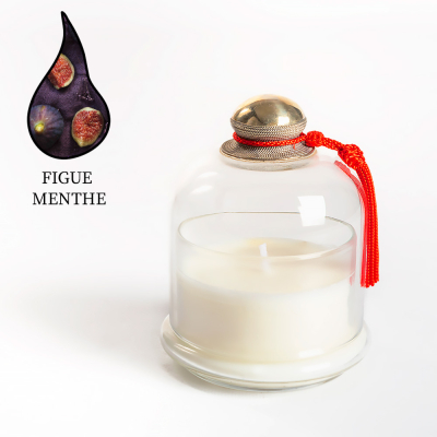 Изображение товара Аромасвеча Nour Bougie Le dome Figue menthe 743 г - ароматическая свеча ручной работы для уюта