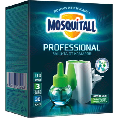 Изображение товара Средство Mosquitall Профессиональная защита от комаров на 30 ночей фумигатор Изображение товара Средство Mosquitall Профессиональная защита от комаров на 30 ночей фумигатор