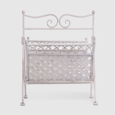 Изображение товара Подставка для журналов Ningde qinyuan ferrara белая, 37х36х46 см