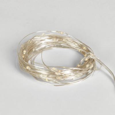 Изображение товара Гирлянда Ad trend NY 80 Micro LED 7,9 м теплый белый аккумуляторная для внутри помещений