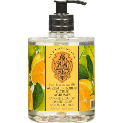Изображение товара Жидкое мыло La Florentina Цитрус 500 мл с натуральными экстрактами и оливковым маслом