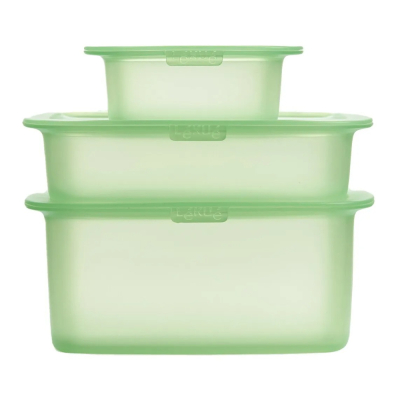 Изображение товара Набор силиконовых форм Lekue Reuse & Reduce с крышками 3 шт для хранения и заморозки