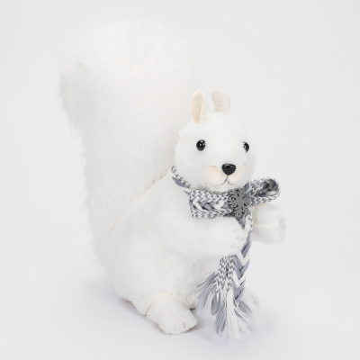 Изображение товара Декоративная фигура белка James arts белая 20х11х25 см новогодний декор